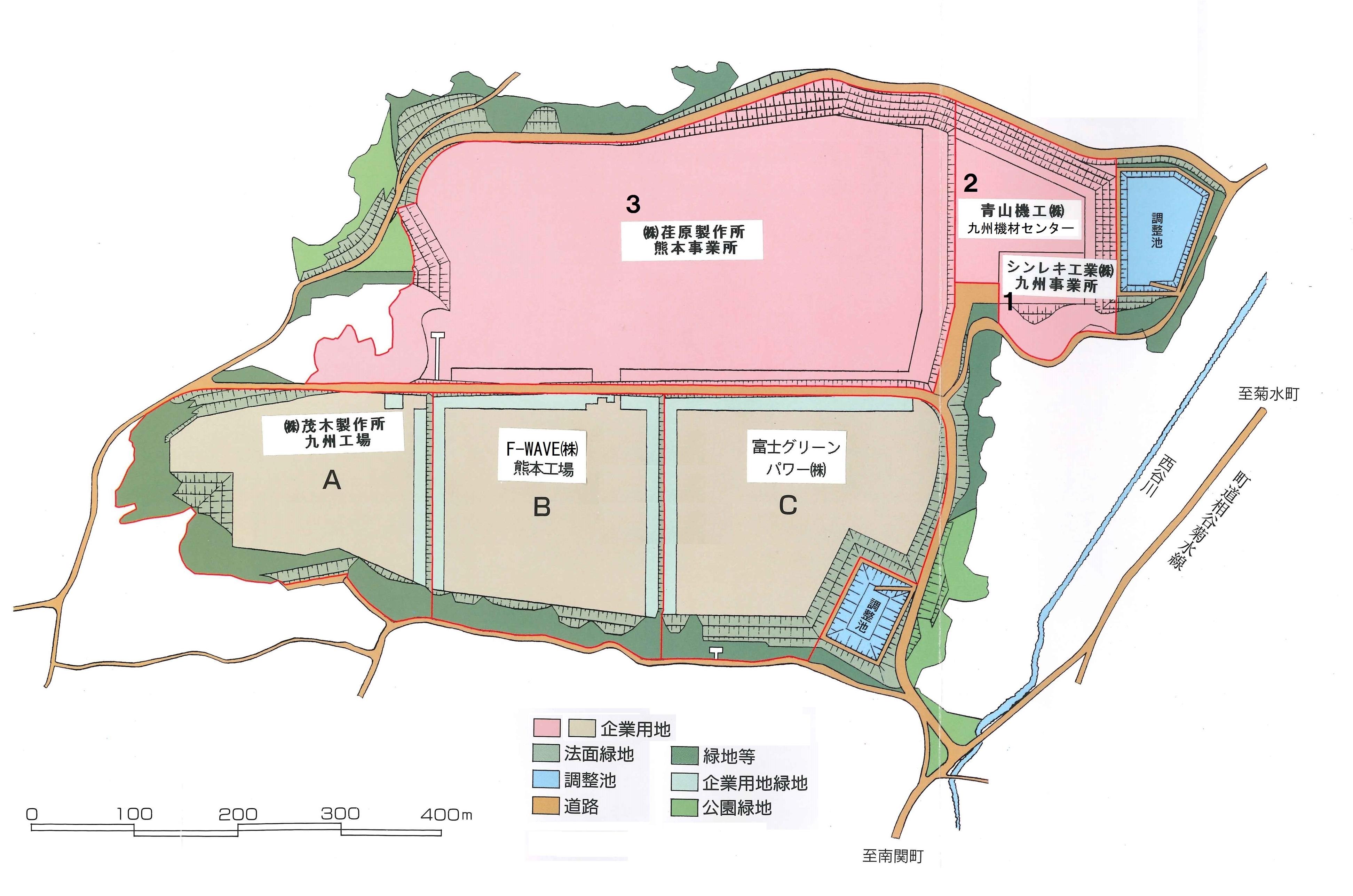 東部工業団地の地図