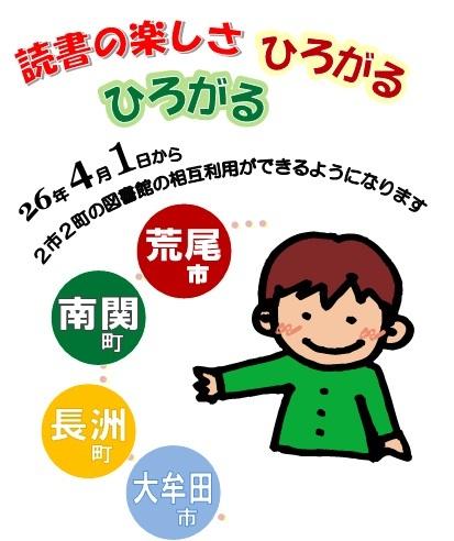 各自治体相互で図書館を利用できるポスター